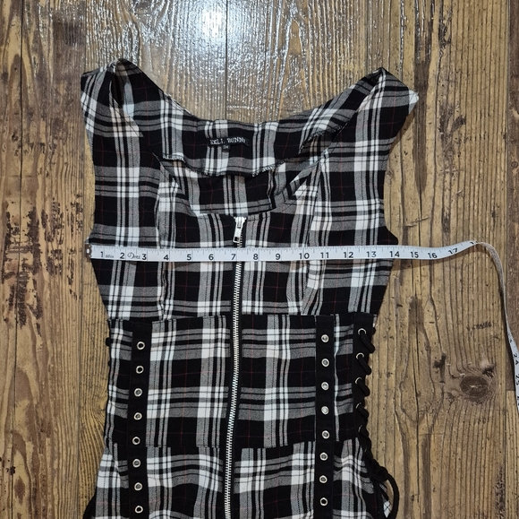 Punk Sexy Corset Mini Dress Hell Bunny Size Small - Picture 7 of 9